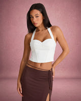 Jessica | white halter top