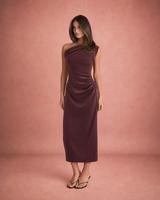 Amelia | ruched midi dress