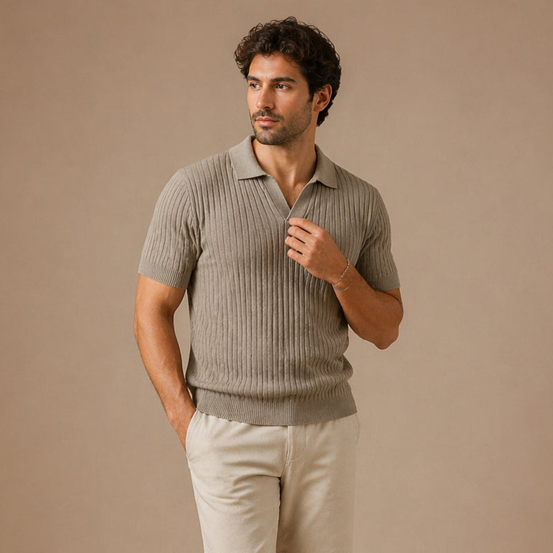 Ambrose polo Light Grey