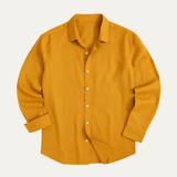 Hugo | Cotton Linen Long Sleeve Button-Down Shirt