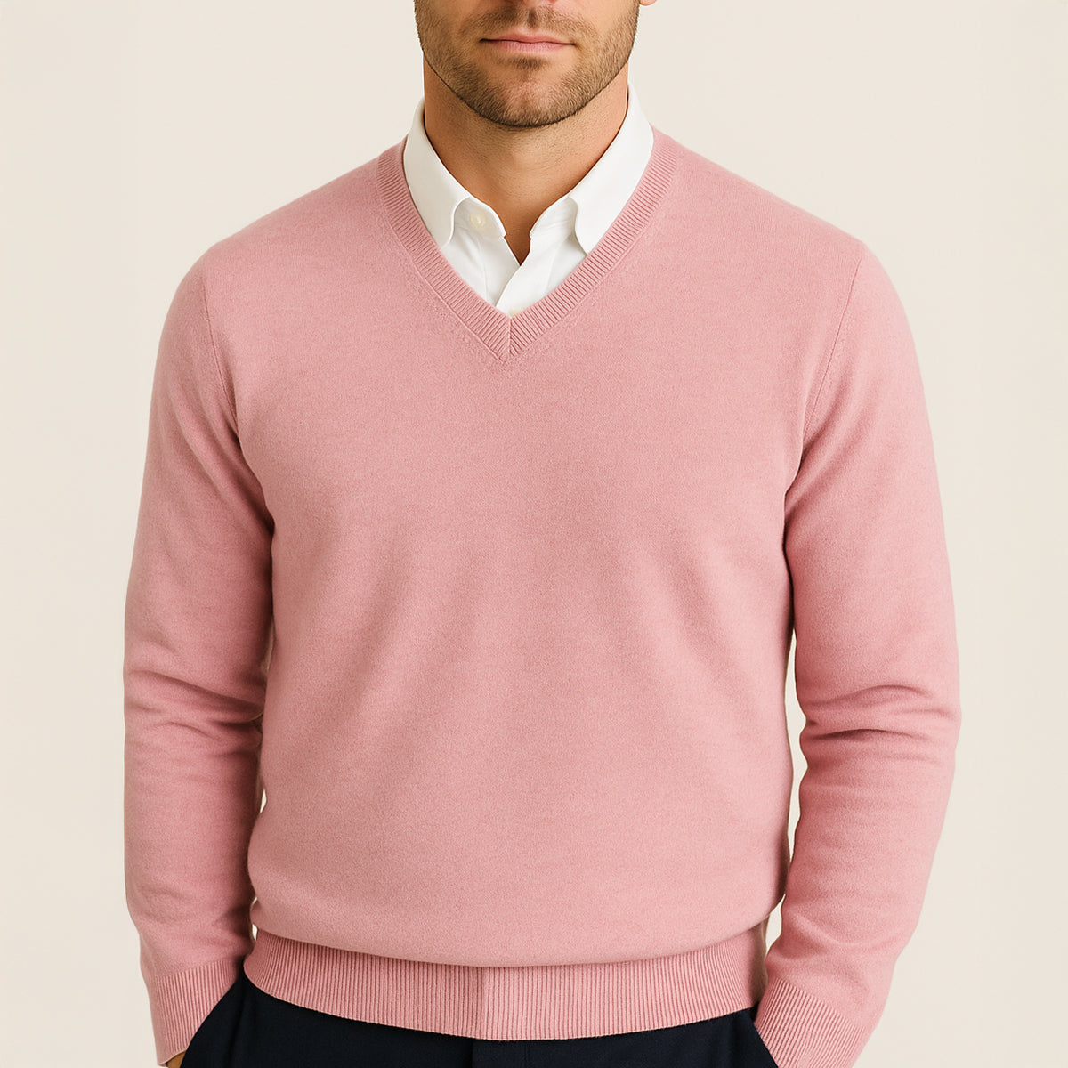 Toby | Cashmere V-Neck Knit Jumper